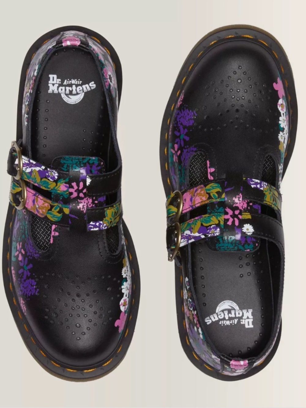 Dr. Martens Black Floral Mary Jane Flats - Picture 8 of 8